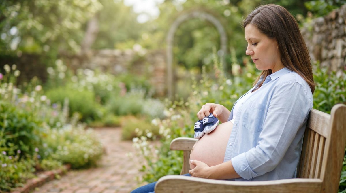 Femme enceinte illustrant les risques de la thérapie infrarouge