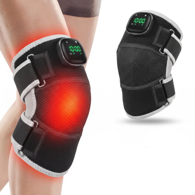 genouillère arthrose sans fil avec thérapie par lumière rouge et infrarouge
