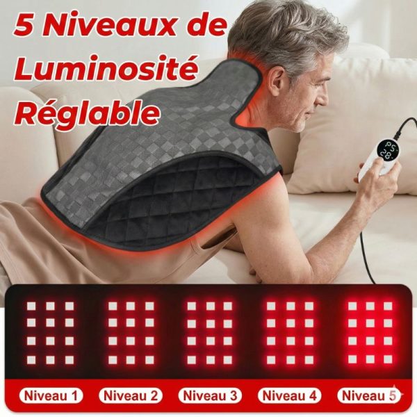 Ceinture LED rouge pour blessure au niveau du cou