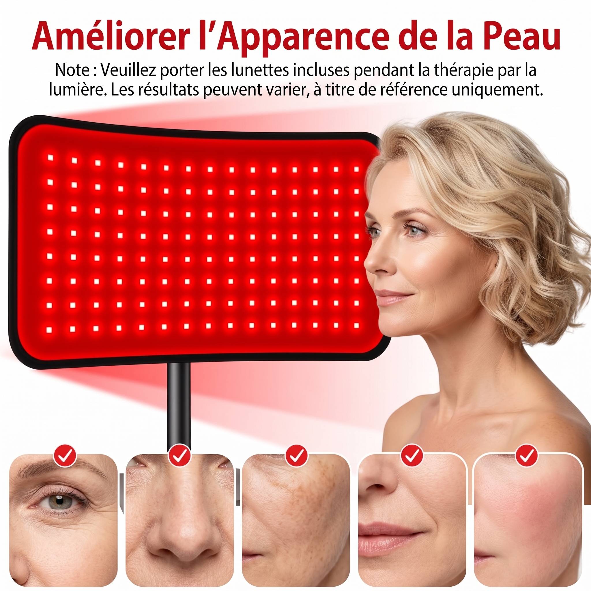 LED rouge sur son socle