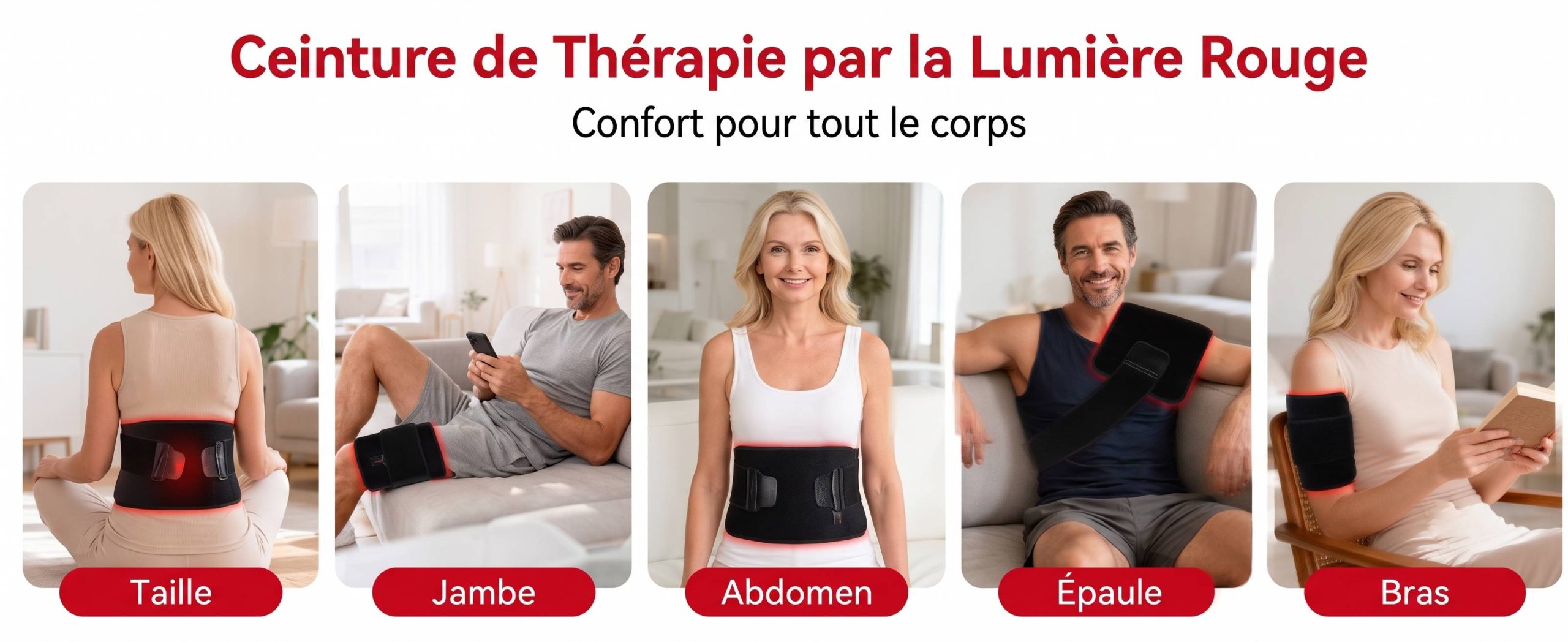 lampe lumière rouge pour soin visage et corps soulage douleur