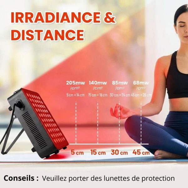 Panneau de luminothérapie pour accompagner la récupération musculaire