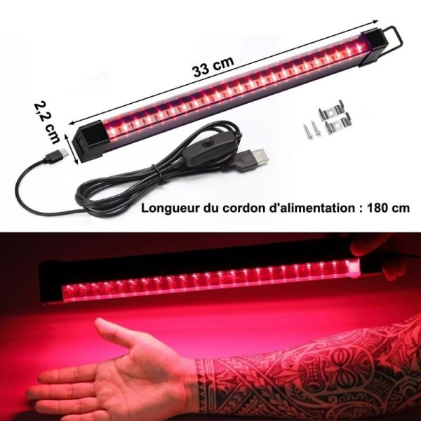 panneau lumière rouge et infrarouge 850 mn 650 nm