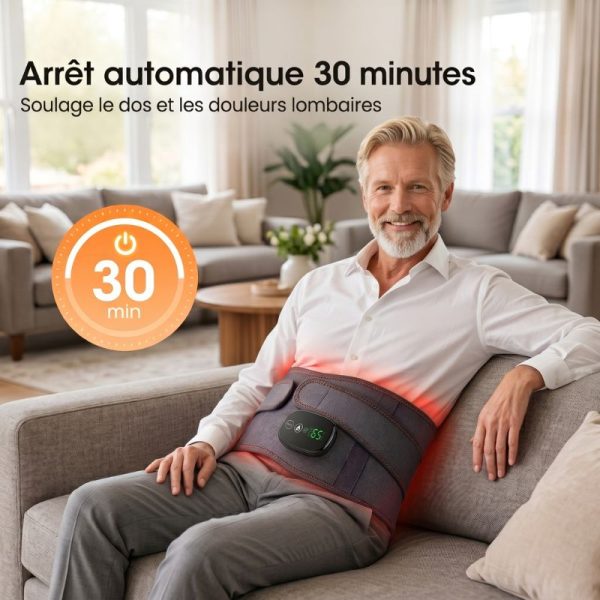 Ceinture à infrarouge chauffante avec massage vibrant.