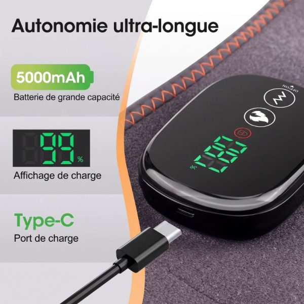 Utilisation de la ceinture lumière rouge sans fil.sans fil