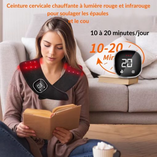 Ceinture Chauffante Vibrante Sans Fil Comfytemp - Soulagement Maux De Dos Et Crampes