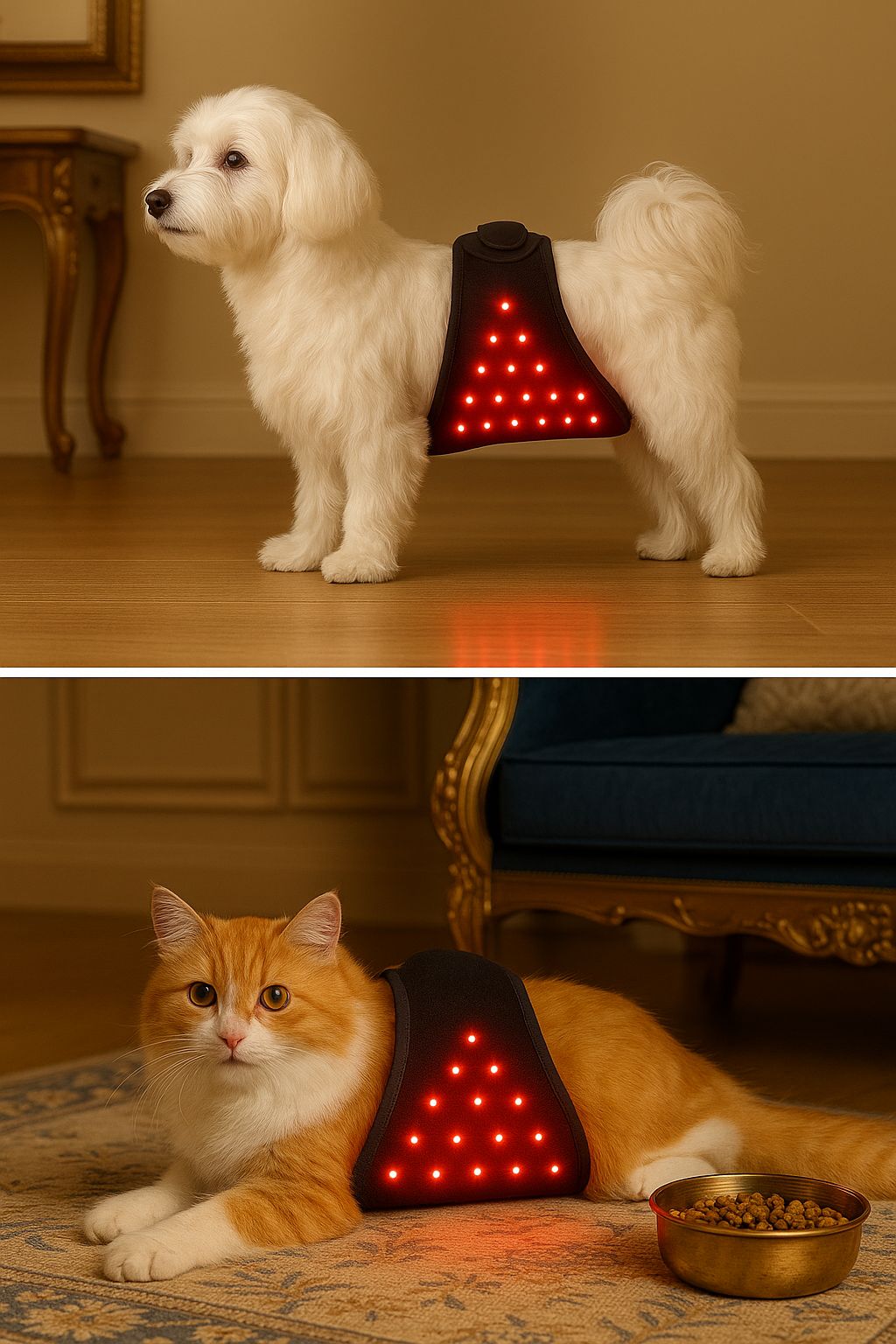 Ceinture Luminothérapie pour chat et chien
