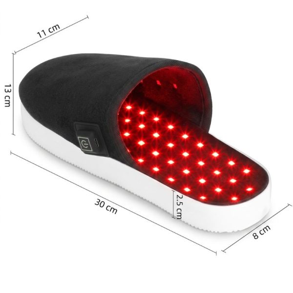 Taille de la pantoufle lumineuse pour soulager les pieds