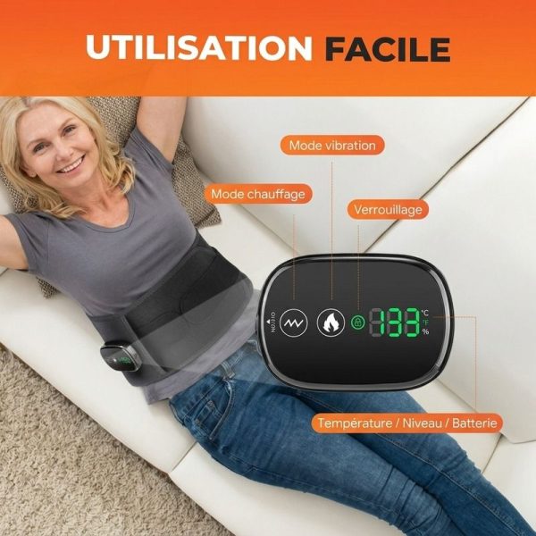 Ceinture infrarouge ergonomique de maintien lombaire