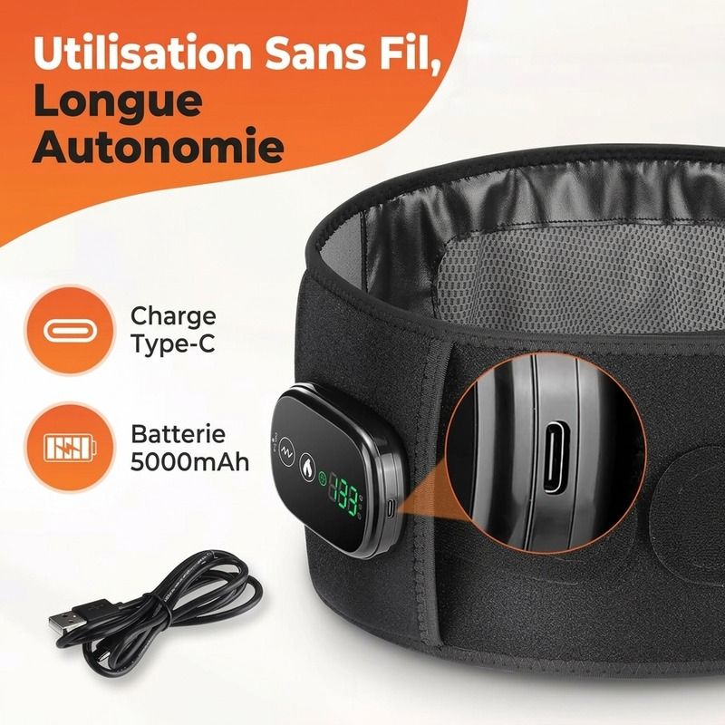ceinture infrarouge sans fil soulagement mal de dos