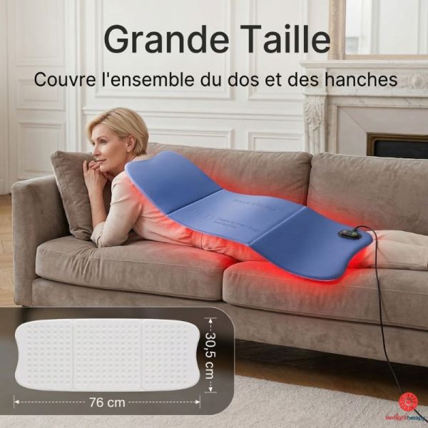 Tapis thérapie dos infrarouge pour réduire l'inflammation dorsale
